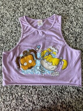 Nickelodeon Lavender Tank Top with Rugrats Faces